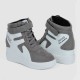Latest Style High Top Women's Hidden Wedge Sneaker Shoes - Grey image