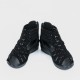 Casual Fish Mouth Back Zipper Wedge Sandals - Black image