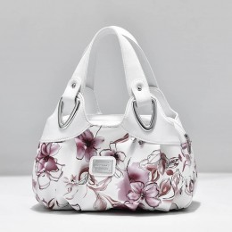 Multicolor Flower Printed Party Shoulder Bag - Pink