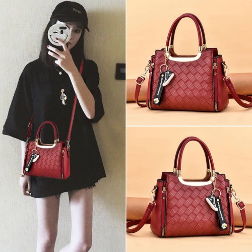 Trendy New Fashion Women Shoulder Bag - Red image