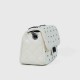 Rhombic Diagonal Twist Buckle Chain Strap Messenger Bag - White image