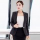 Single Breasted Full Sleeved Blazer Jacket - Black image