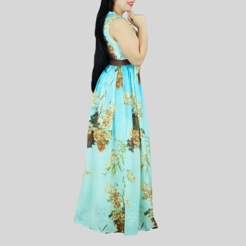 Stylish Flair Women's Maxi Length Dress With Slits image