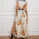 Stylish Flair Women's Maxi Length Dress With Slits image