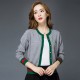 Button Closure Knitted Cardigan Style Sweater - Grey image