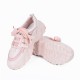 Sports Style Round Toe Casual Sneakers For Women - Pink image