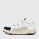 Slip Over Flat Sole Lace Closure Ladies Sneaker - White image