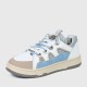 Slip Over Flat Sole Lace Closure Ladies Sneaker - Beige image