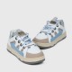 Slip Over Flat Sole Lace Closure Ladies Sneaker - Beige image