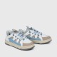 Slip Over Flat Sole Lace Closure Ladies Sneaker - Beige image