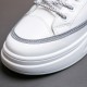 Luminous Lace Closure Rubber Sole Sneakers - Grey image