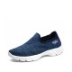 Breathable Round Toe Women's Jogging Shoes - Blue| image
