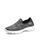 Breathable Round Toe Women's Jogging Shoes - Grey image