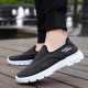 Breathable Round Toe Women's Jogging Shoes - Black image