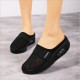 Women’s Light Weight Air Cushion Slip On Slippers - Black image