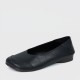 Retro Style Soft Sole Slip On Flat Shoe for Women - Black image
