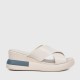 Casual Wear Open Toe Wedge Slippers for Women - White image