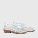 Bowknot Rubber Sole Slip On Loafers for Women - White image