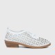 Bowknot Rubber Sole Slip On Loafers for Women - White image
