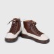Retro Style Thick Soled High Top Sneakers for Women -Brown image