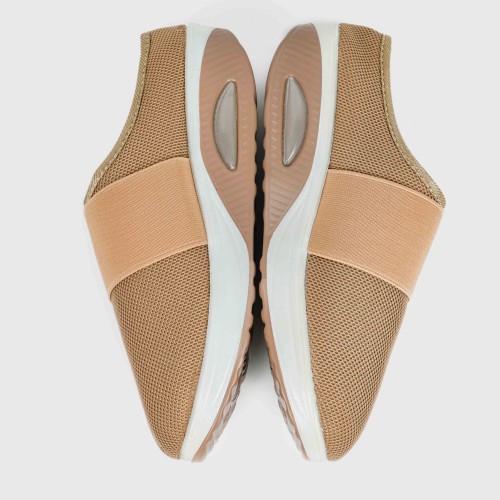 Women’s Light Weight Air Cushion Slip On Slippers - Beige image