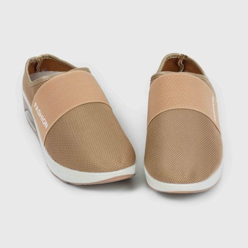Women’s Light Weight Air Cushion Slip On Slippers - Beige image