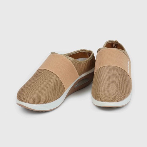 Women’s Light Weight Air Cushion Slip On Slippers - Beige image