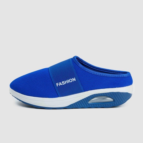 Women’s Light Weight Air Cushion Slip On Slippers - Blue image