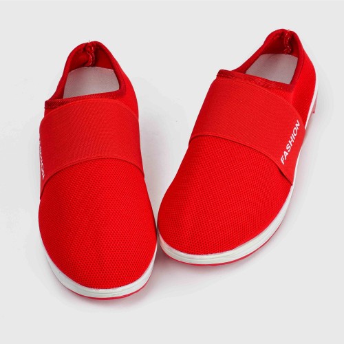 Women’s Light Weight Air Cushion Slip On Slippers - Red image