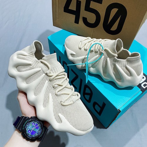 Casual Creative Style Rubber Sole Women's Sneakers - Cream image