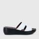 Comfortable Slip On Wedge Slippers for Women - White image