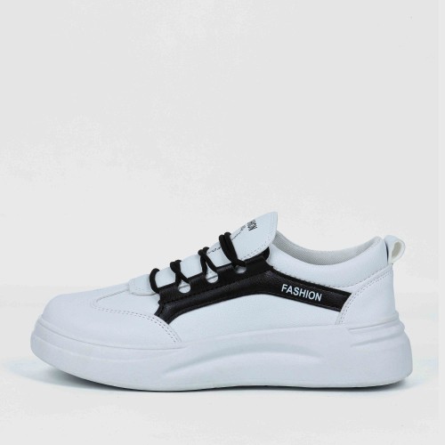 Latest Fashion Mid Heeled Sneakers for Women - Black image