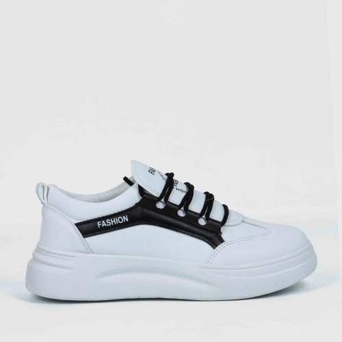 Latest Fashion Mid Heeled Sneakers for Women - Black image