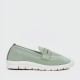Light Weight Retro Style Slip On Loafers for Women - Green image