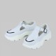 Casual Lightweight Chunky Sports Buckle Sneakers - White image