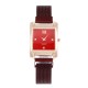 Rectangular Face Magnetic Wrist Watches For Women - Red image