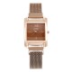 Rectangular Face Magnetic Wrist Watches For Women - Gold image