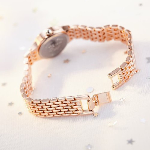 Women's Slim Stylish Strap Wrist Watch - Gold image