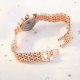 Women's Slim Stylish Strap Wrist Watch - Gold image