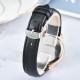Rhinestone Decorated Starry Sky Women's Wrist Watch - Black image