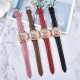 Rhinestone Decorated Starry Sky Women's Wrist Watch - Pink image