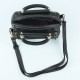 Zipper closure Leather Handbag For Ladies - Black image