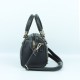 Zipper closure Leather Handbag For Ladies - Black image