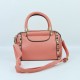 Zipper closure Leather Handbag For Ladies - Orange image