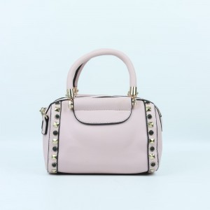 Zipper closure Leather Handbag For Ladies  -  Pink
