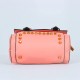 Rivets Fashion Magnetic Closure Women's Leather Shoulder Bag - Red image