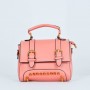 Rivets Fashion  Magnetic Closure Women's Leather Shoulder Bag - Red