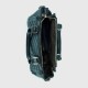 Zipper closure Diamond Stitched Leather Hand Bag For women - Black image