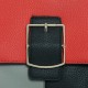 Buckle Closure Contrast Women Shoulder Handbag - Black image