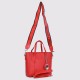 Pendant Fashion Magnetic Closure Women's Synthetic Leather Hand Bag - Red image